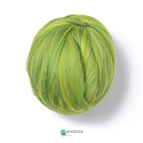 Multi Colored Natural Wool roving