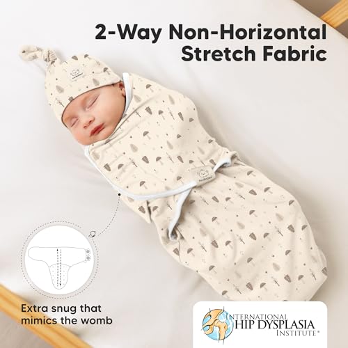 3pk Organic Swaddles for Newborns Girls
