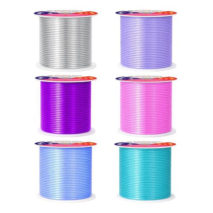 16 GA Turquoise Pink Assorted Anodized Aluminum Craft Wire (6 Count)