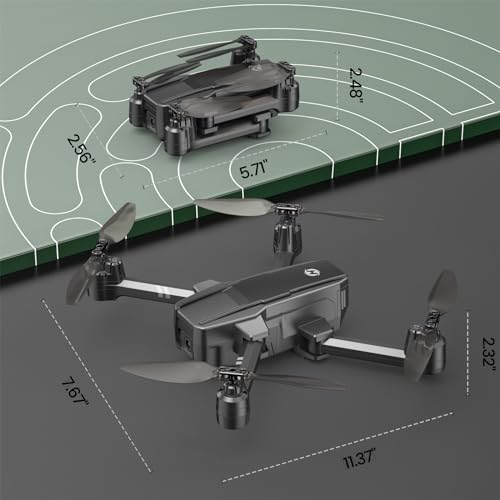 HS440 Foldable FPV Drone with 1080P WiFi Camera for Adult Beginners and Kids; Voice Gesture Control RC Quadcopter with Modular Battery for long flight time