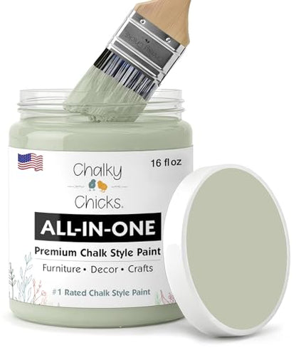 Mountain Green 16 Fl Oz Chalk Paint for Furniture All in One