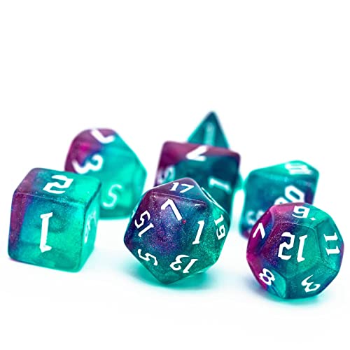 DND Dice Set D&D Polyhedral Dice with Dice Bag (7 Count)