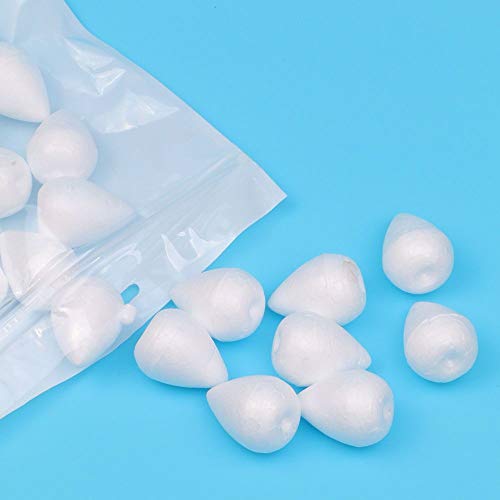 80 Pieces Fondant Flower Forming Holders Oval Foam Flower Modeling Support Sugar Fondant Flowers Making Accessories for DIY Sugarcraft Baking Art (80 Count)