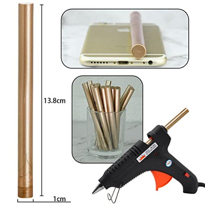 Champagne Gold Seal Wax Sticks for Large Glue Gun (12 Count)