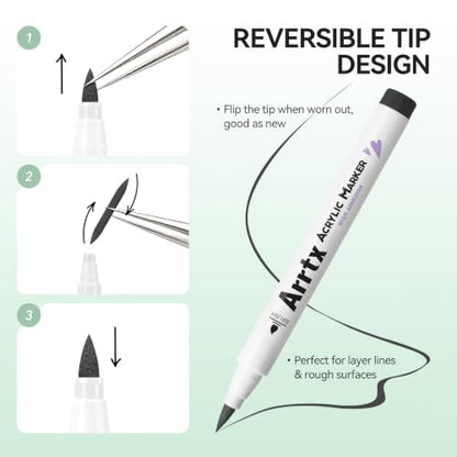 30 Gray Tone Acrylic Paint Markers