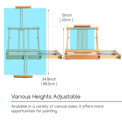 Portable Tabletop Easel for Painting