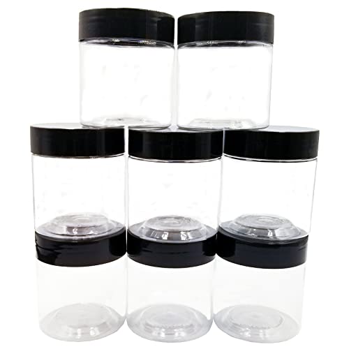 4 oz Plastic Jars with Lids (8 Count)