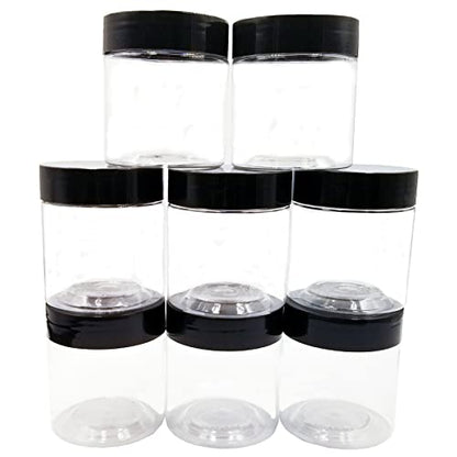 4 oz Plastic Jars with Lids (8 Count)