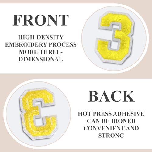 Letter and Number Iron On Patches (72 Count)