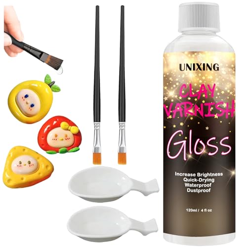 120ml Clear Varnish for Air Dry Clay