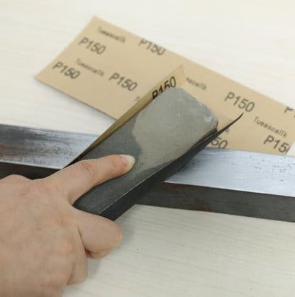 30Pcs 9 x 3.6 Inchs 150 Grit Wet and Dry Handmade Universal Sanding Sheets