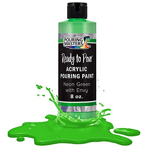 Pouring Masters Neon Green with Envy Ready to Pour Acrylic Pouring Paint (8 Fl Oz)