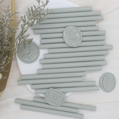 Sage Green Wax Seal Sticks 20pcs (20 Count)