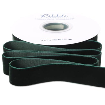 Dark Green Velvet Ribbon 1 Inches Continuous10 Yard Spool Red Christmas Ribbon for Gift Wrapping Crafts Home Decor