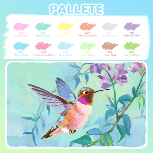 12 Macaron Acrylic Paint Markers (12 Count)
