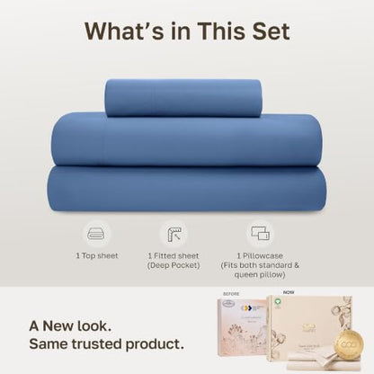 Organic Cotton Twin Size Bed Sheet Set