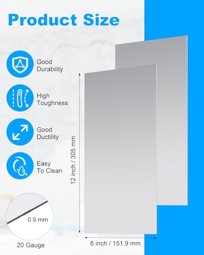 4 Pcs 20 Gauge Sheet Metal Plates