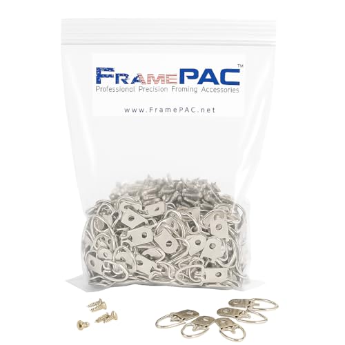 D Ring Picture Hangers with Screws (500 Count)