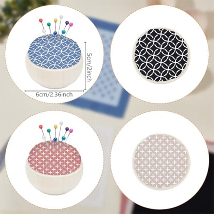 4 Set Sashiko Pin Cushion Bowls Making Kits (4 Count)