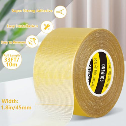 Double Sided Tape Heavy Duty Carpet Mesh Tape (2 Count)