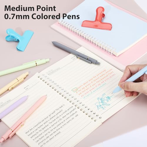 Colored Gel Pens 24 Pack 0.7mm Medium Point Pens for Journaling (24 Count)