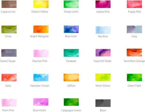 Professional Watercolor Brush Markers Pen 24 Colors of Ohuhu (25 Count)
