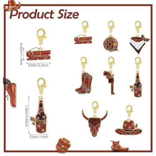 Cowboy Knitting Stitch Markers for Crocheting