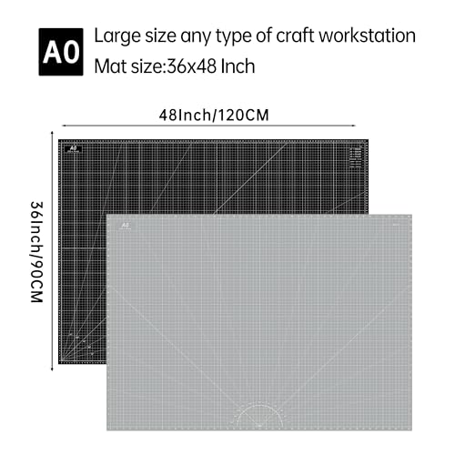 Thickened 36 x 48 Inch Self Healing Sewing Cutting Mat
