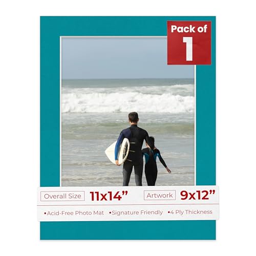 11x14 Mat Bevel Cut for 9x12 Photos
