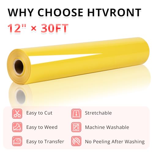 Yellow Heat Transfer Vinyl Roll
