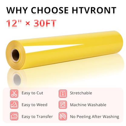 Yellow Heat Transfer Vinyl Roll