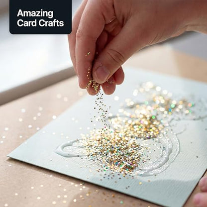 Craft Glitter Shaker Gold Silver Holographic 130g Extra Chunky (4.5 Ounce)