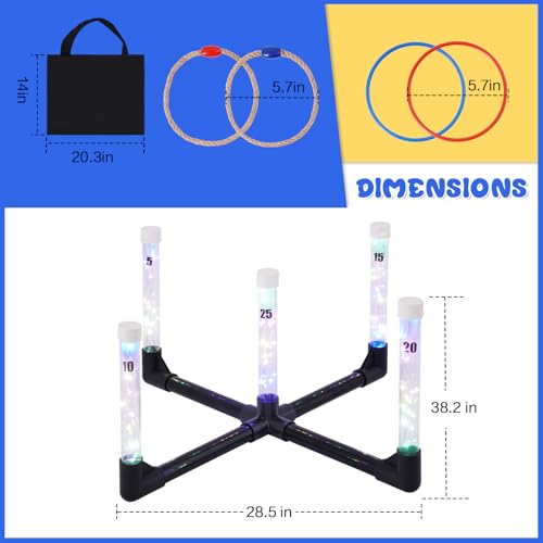 YEEA LED Ring Toss Game for Kids
