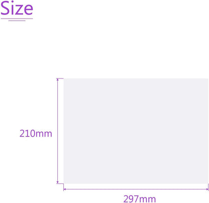 DMiotech 10Pcs Correction Gel Light Filter Overlay Transparent Plastic PVC Sheets Clear for Photo，Film,Video