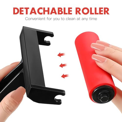 10 Pcs Red Roller Mini Tools Hand Tools Tools Printmaking Brayer Hard Rubber Applicator DIY Craft Brush Manual Rubber Roller Small Brayer Painting Roller Ryle Plastic Ink