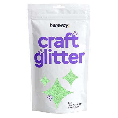 Craft Glitter Glow in The Dark Green 100g Ultrafine Glitter (3.5 Ounce)