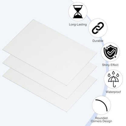 2.1x3.3 Inch Anodized Aluminum Sheet Metal (20 Count)