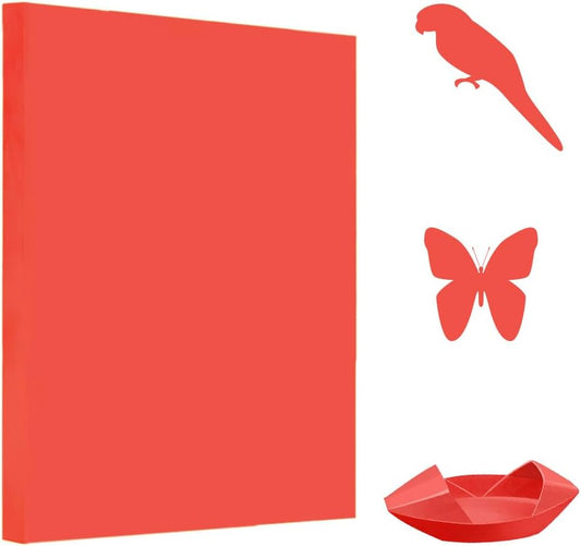 A4 Origami Paper Red 100 Sheets, 8.27×11.7 inch Double Sided Color Easy Fold Big Origami Paper A4 Colored Copy Papers Thin 70gsm for Beginners, DIY handwork Art and Craft Projects (210 x 297 mm) - Crafty Corner