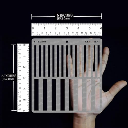 Reusable Geometric Stripe Stencils for Painting on Wood