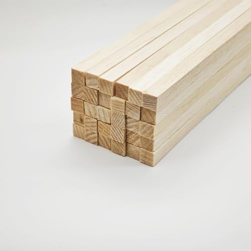30Pcs Balsa Wood Square Dowels 3 (30 Count)