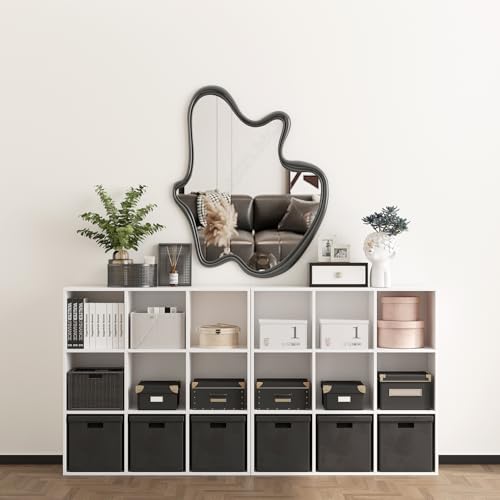 Wooden 9 Cube Storage Organizer with Closed Back Panel (9 Count)