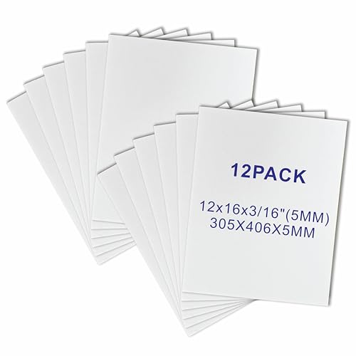 12x16‘’ White Foam Board (12 Count)