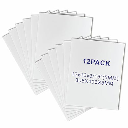 12x16‘’ White Foam Board (12 Count)
