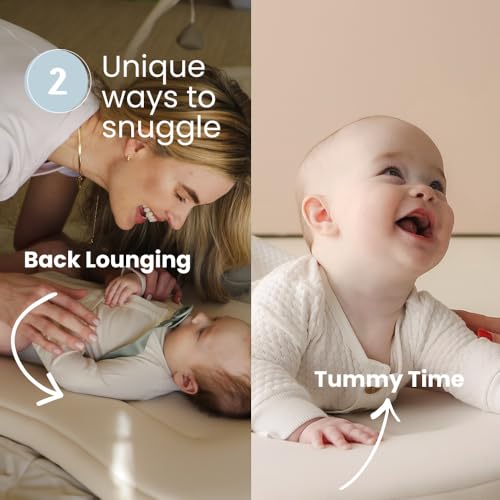 Organic Newborn Baby Infant Lounger Pillow & Travel Bag