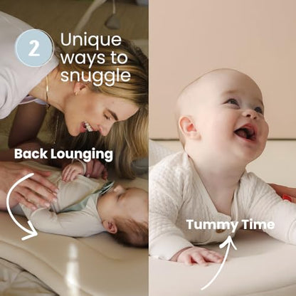 Organic Newborn Baby Infant Lounger Pillow & Travel Bag