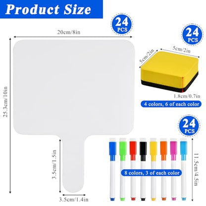 24 Pcs Dry Erase Answer Paddle (24 Count)