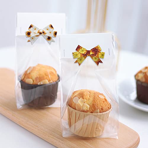 4 PCS Thanksgiving Fall Ribbons for Crafting
