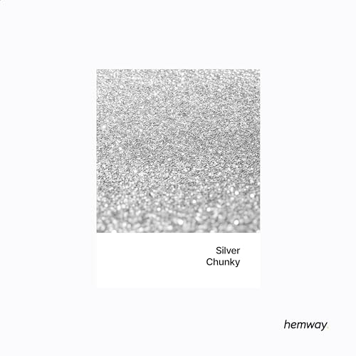 Resin Glitter Silver 100g Chunky Polyurethane & Epoxy Glitter (3.5274 Ounce)