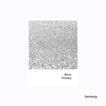 Resin Glitter Silver 100g Chunky Polyurethane & Epoxy Glitter (3.5274 Ounce)