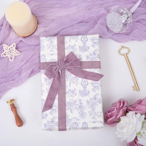 Vintage Lavender Velvet Ribbon (75 Foot)